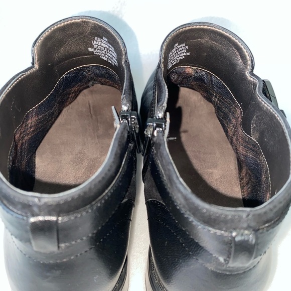 EasySpirit e360 Black Leather Size 6M Ankle Boot - Picture 10 of 16